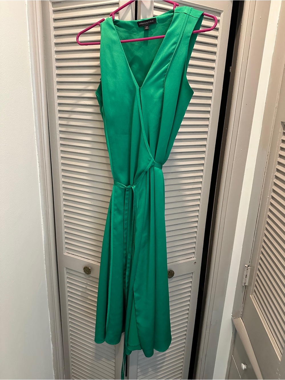 Banana Republic Green Wrap dress